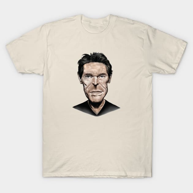 Caricature of Willem Defoe T-Shirt by Ovibos